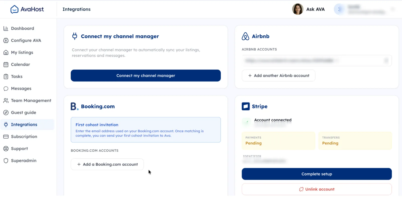 Open “Integrations”
